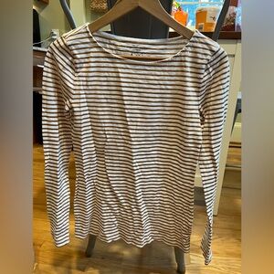 Target gold/white striped tee